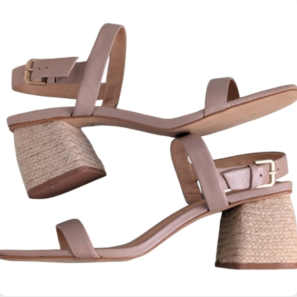 Splendid Keeva Square Toe Leather Sandals Size 9.5 | NEW Blush Pink /Nude - Picture 2 of 13